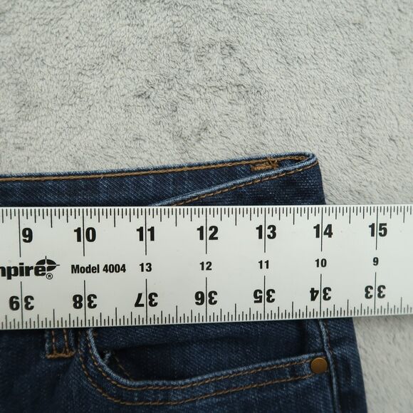 D. Jeans Women's Size 4 Blue Mid-Rise Cuffed Straight Denim Pants 26" Inseam - Picture 2 of 13